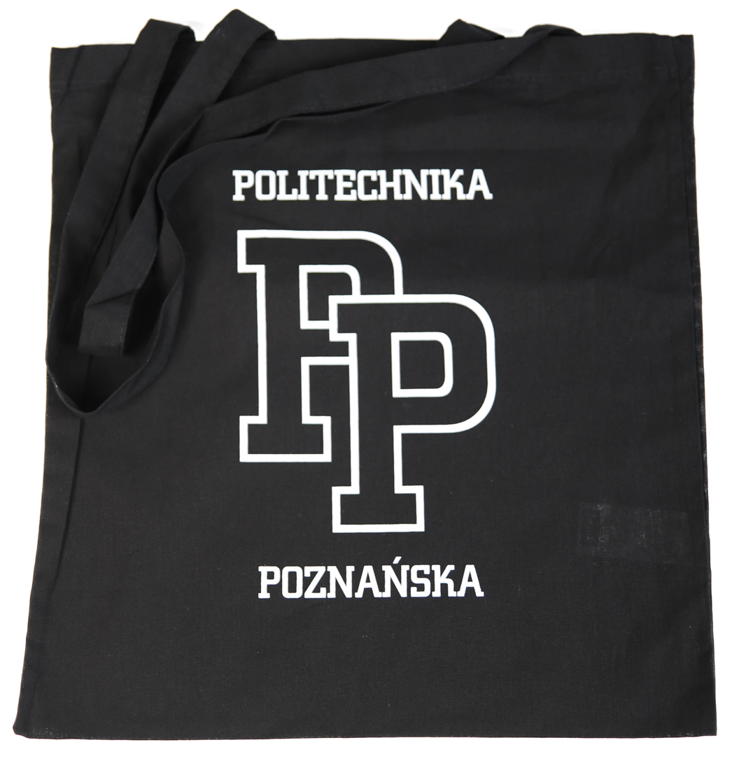 Ekotorba bawełniana "Monogram PP", czarna