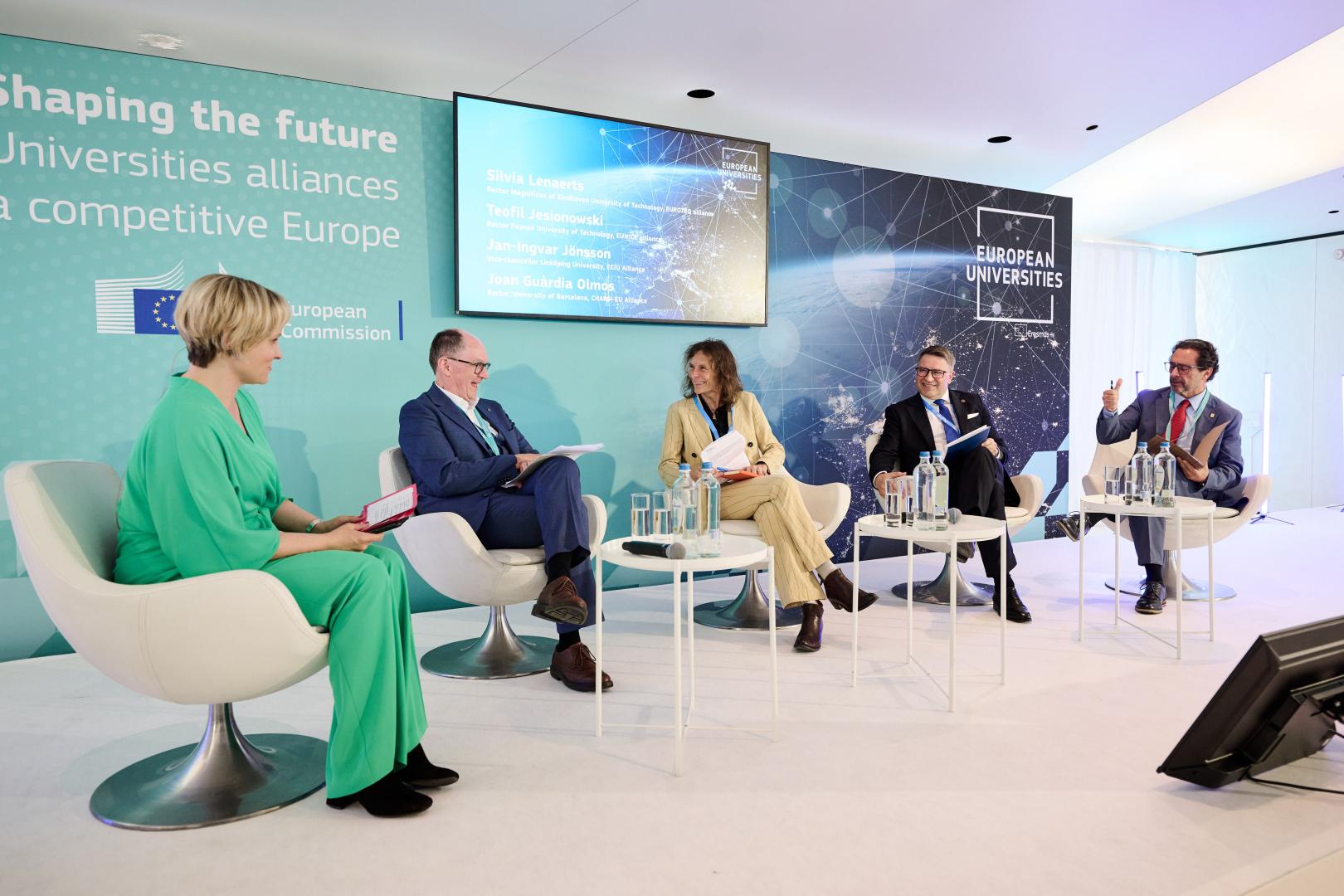Debata panelowa „Shaping the future” z udziałem rektora Teofila Jesionowskiego podczas spotkania Komisji Europejskiej w Brukseli.
