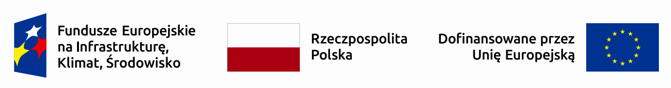 Logo "Fundusze Europejskie", flaga Polski i Unii Europejskiej