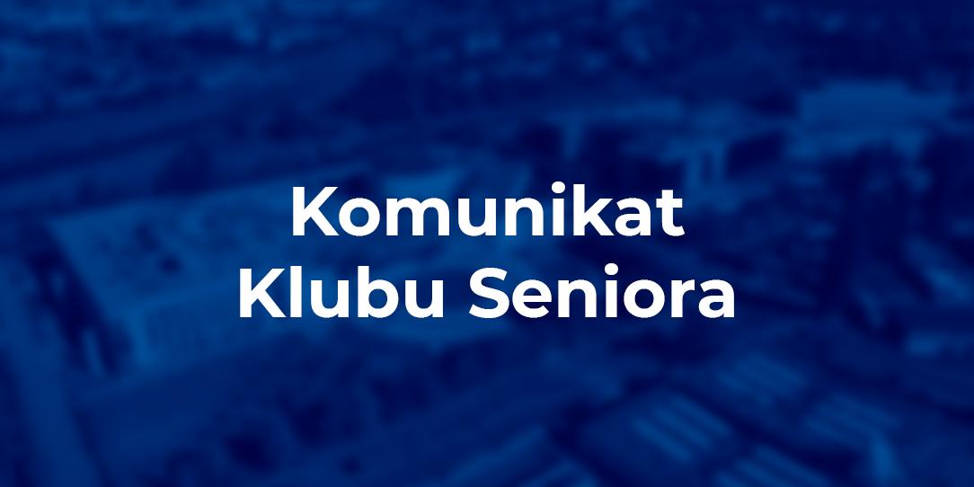 Plansza - komunikat klubu seniora