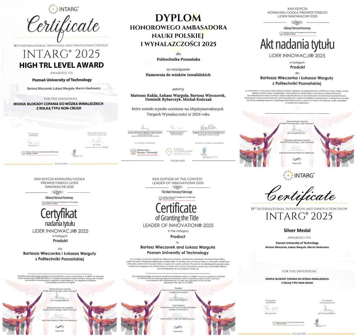 Wyróżnienia otrzymane przez naukowców PP