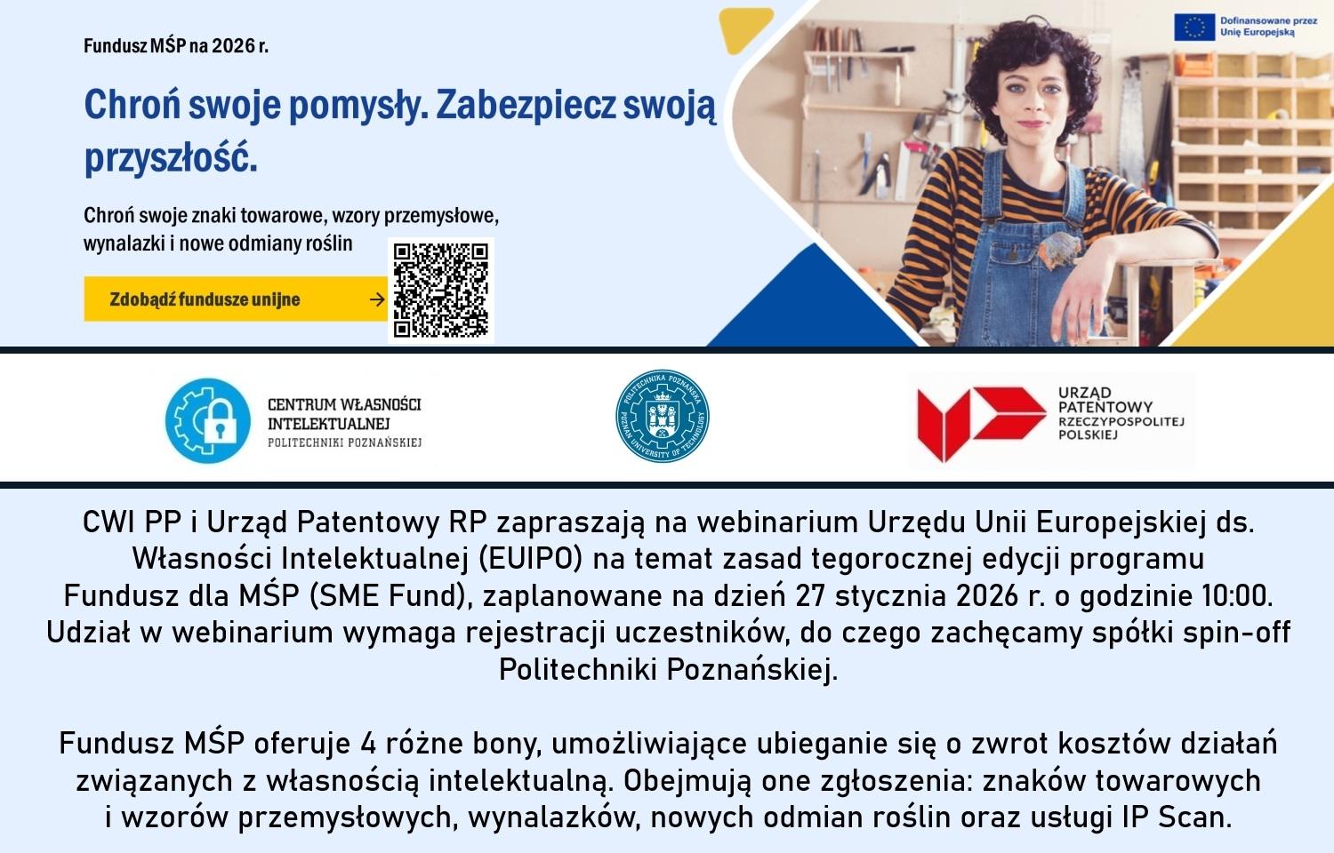 Webinarium EUIPO pt. Chroń swoje pomysły