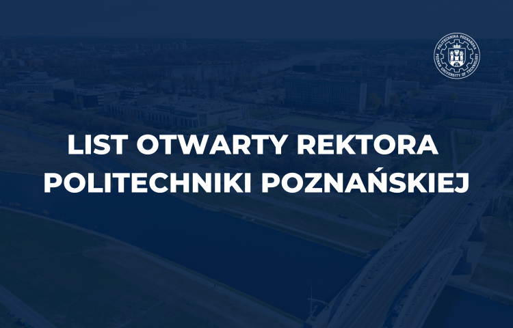 List otwarty rektora  Politechniki Poznańskiej