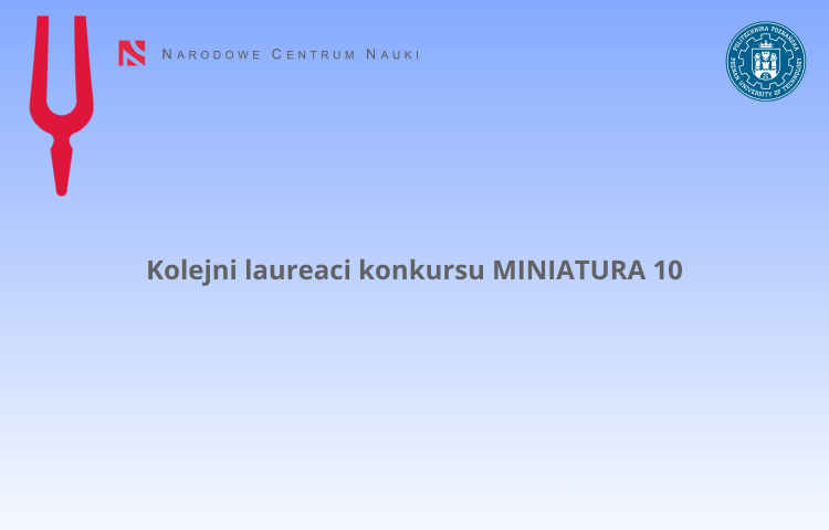 Kolejni laureaci konkursu MINIATURA 10