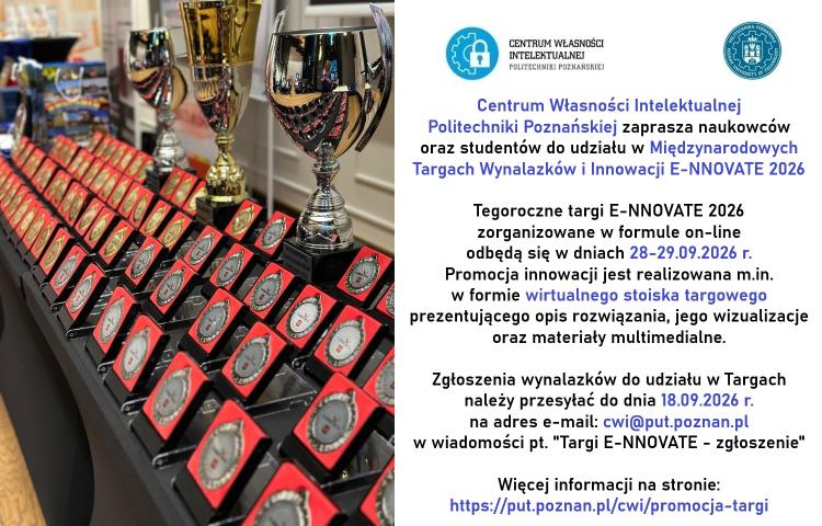 Udział w międzynarodowych targach wynalazków E-NNOVATE 2026
