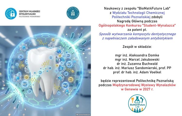 Nagroda Główna w Konkursie "Student-Wynalazca" 2026