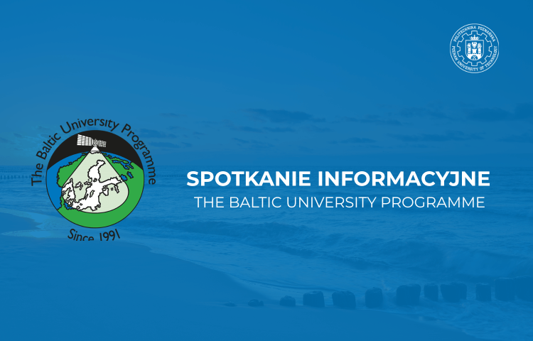 Grafika zapraszająca na spotkanie informacyjne Baltic University Programme
