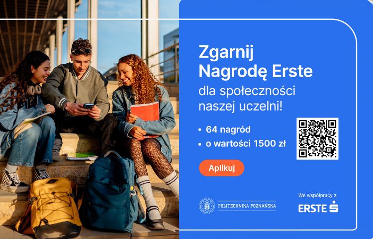 Nagrody ERSTE 2026 dla studentów i doktorantów PP