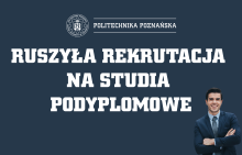 Grafika z napisem Ruszyła rekrutacja na studia podyplomowe